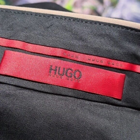 Hugo Boss Unhemmed Trousers Pants Size 38‎ NWT - Picture 4 of 6